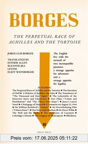 Binding : Taschenbuch, Label : Penguin Classics, Publisher : Penguin Classics, NumberOfItems : 1, medium : Taschenbuch, numberOfPages : 144, publicationDate : 2010-08-26, releaseDate : 2010-08-26, authors : Borges, Jorge Luis, languages : english, ISBN : 0141192941