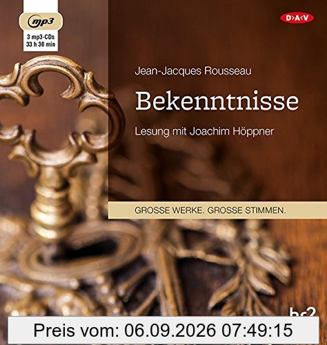 Bekenntnisse: Lesung mit Joachim Höppner (3 mp3-CDs)