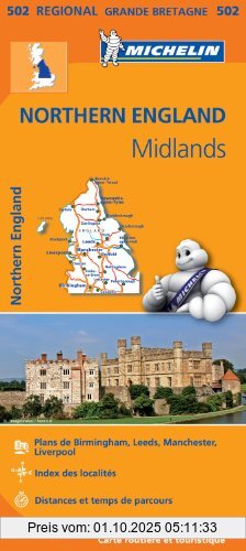 ENGLAND NORTHERN / MIDLANDS 11502 CARTE ' REGIONAL ' MICHELIN KAART