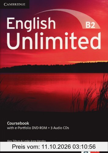 English Unlimited B2 - Upper-Intermediate. Coursebook with e-Portfolio DVD-ROM + 3 Audio-CDs