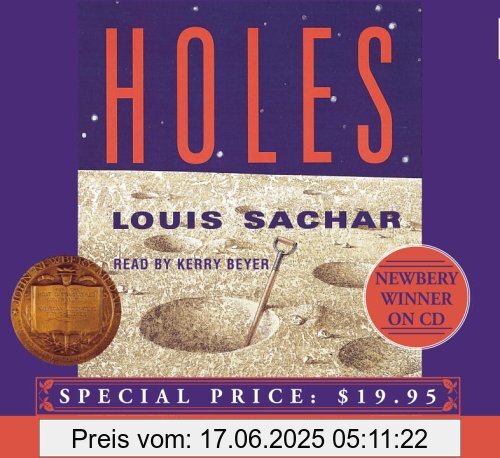 Binding : Audio CD, Edition : Unabridged, Label : Listening Library (Audio), Publisher : Listening Library (Audio), NumberOfItems : 4, Format : Audiobook, medium : Audio CD, publicationDate : 2006-05-23, releaseDate : 2006-05-23, runningTime : 280 minutes, authors : Louis Sachar, narrators : Kerry Beyer, languages : english, ISBN : 0739331760