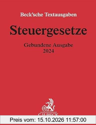 Steuergesetze Gebundene Ausgabe 2024: Einkommen- und Lohnsteuer, Körperschaftsteuer, Umwandlungssteuer, Bewertung, Erbschaftsteuer, …