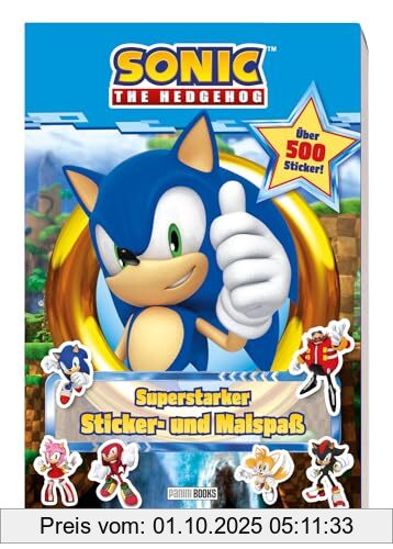 Sonic The Hedgehog: Superstarker Sticker - und Malspaß: Sticker- und Malblock
