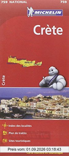 Carte Crète Michelin