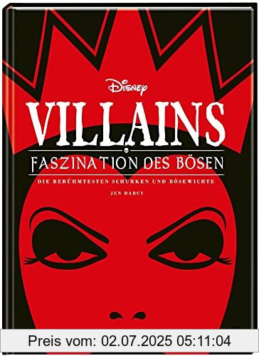 Die Buchhandlung in Oelde hat das Buch Disney Villains: Faszination des Bösen: Die berühmtesten Schurken und Bösewichte | Edle Ausstattung mit Schutzumschlag, Silberfolie und Soft Touch