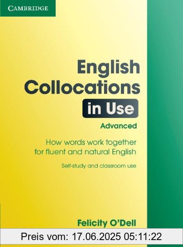 Binding : Taschenbuch, Edition : 1, Label : Cambridge University Press, Publisher : Cambridge University Press, NumberOfItems : 1, medium : Taschenbuch, numberOfPages : 190, publicationDate : 2008-09-04, authors : Felicity O'Dell, Michael McCarthy, languages : english, ISBN : 0521707803