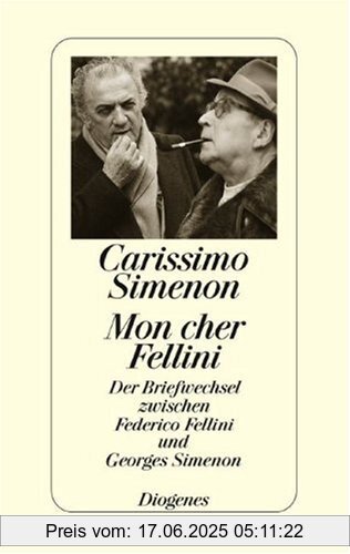 Binding : Gebundene Ausgabe, Label : Diogenes, Publisher : Diogenes, medium : Gebundene Ausgabe, numberOfPages : 133, publicationDate : 1997-01-01, authors : Federico Fellini, Georges Simenon, publishers : Claude Gauteur, languages : german, ISBN : 3257061595