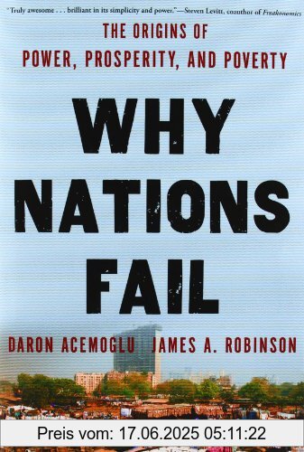 Binding : Gebundene Ausgabe, Edition : rough cut., Label : Crown Business, Publisher : Crown Business, NumberOfItems : 1, PackageQuantity : 1, Format : Rauer Buchschnitt, medium : Gebundene Ausgabe, numberOfPages : 544, publicationDate : 2012-03-20, releaseDate : 2012-03-20, authors : Daron Acemoglu, James Robinson, languages : english, ISBN : 0307719219
