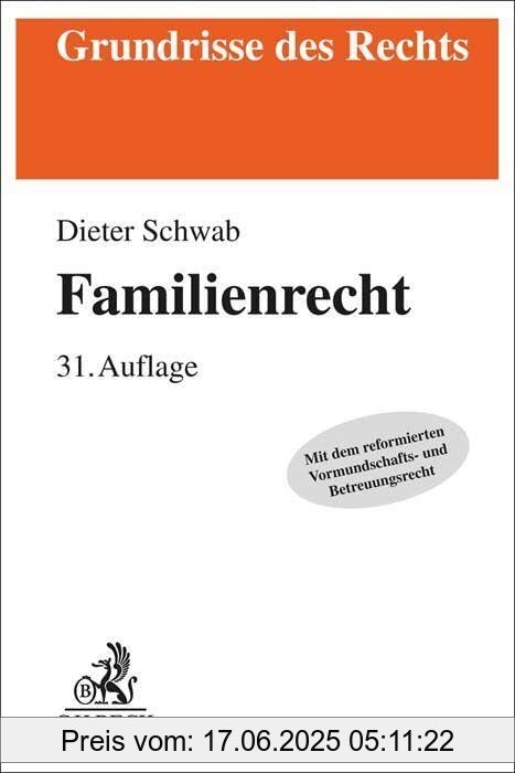 Binding : Taschenbuch, Edition : 31., neu bearbeite, Label : C.H.Beck, Publisher : C.H.Beck, medium : Taschenbuch, numberOfPages : 589, publicationDate : 2023-09-14, authors : Dieter Schwab, ISBN : 3406802400