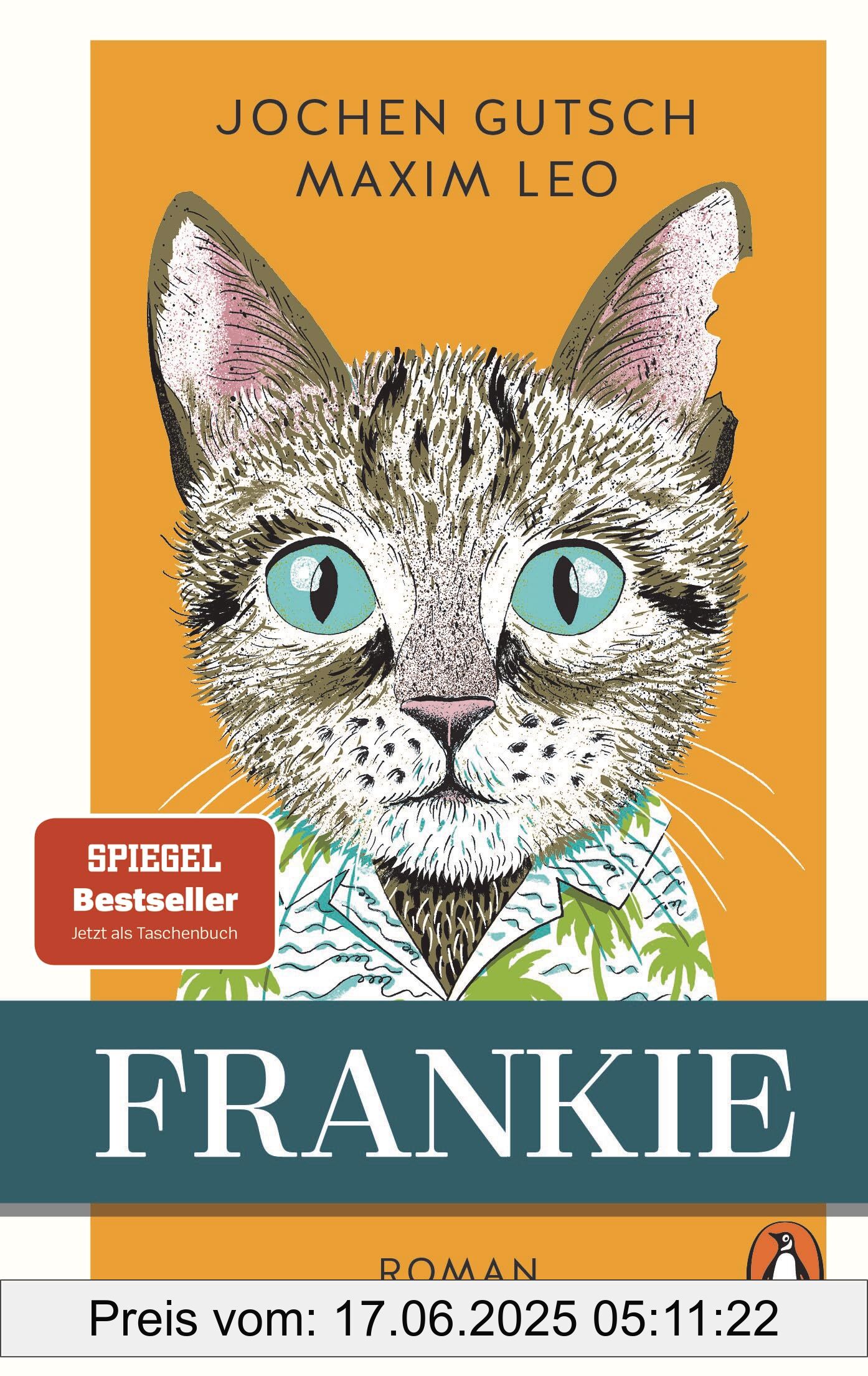 Binding : paperback, Edition : Erstmals im TB, Label : Frankie : Roman. Der Spiegel-Bestseller um den „außergewöhnlichen“ Kater - endlich als Taschenbuch, medium : paperback, numberOfPages : 192, publicationDate : 2025-03-12, releaseDate : 2025-03-12, languages : german, ISBN : 3328112200