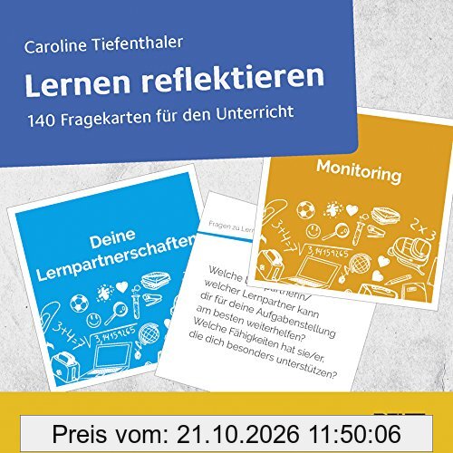 Lernen reflektieren: 140 Fragekarten für den Unterricht. Ab Klasse 5. Mit Online-Material