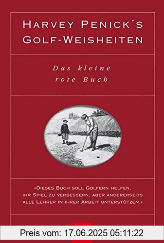 Binding : Gebundene Ausgabe, Edition : 7., durchges., Label : BLV Verlagsgesellschaft mbH, Publisher : BLV Verlagsgesellschaft mbH, NumberOfItems : 1, medium : Gebundene Ausgabe, numberOfPages : 176, publicationDate : 2004-04-01, authors : Harvey Penick, ISBN : 3405147204