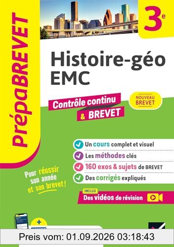 Histoire géo, EMC 3e : contrôle continu & brevet : nouveau brevet