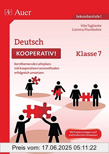 Binding : Broschiert, Edition : 1, Label : Auer Verlag in der AAP Lehrerfachverlage GmbH, Publisher : Auer Verlag in der AAP Lehrerfachverlage GmbH, medium : Broschiert, numberOfPages : 88, publicationDate : 2014-11-25, authors : Vito Tagliente, Corinna Plumbohm, languages : german, ISBN : 3403075087