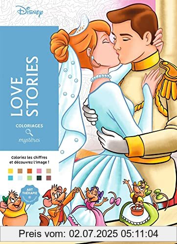 Die Buchhandlung in Oelde hat das Buch Love Stories: Coloriez les chiffres et découvrez l'image !