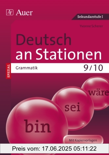 Binding : Broschiert, Edition : 1, Label : Auer Verlag in der AAP Lehrerfachverlage GmbH, Publisher : Auer Verlag in der AAP Lehrerfachverlage GmbH, medium : Broschiert, numberOfPages : 76, publicationDate : 2012-07-16, authors : Yvonne Scherer, languages : german, ISBN : 3403069621