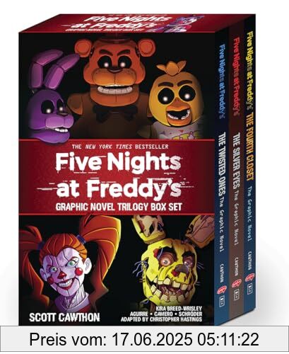 Binding : Taschenbuch, Edition : 1, Label : Scholastic Ltd., Publisher : Scholastic Ltd., medium : Taschenbuch, numberOfPages : 2912, publicationDate : 2023-10-03, releaseDate : 2023-10-03, authors : Scott Cawthon, Elley Cooper, Andrea Waggener, Kelly Parra, West, Carly Anne, ISBN : 1339012510