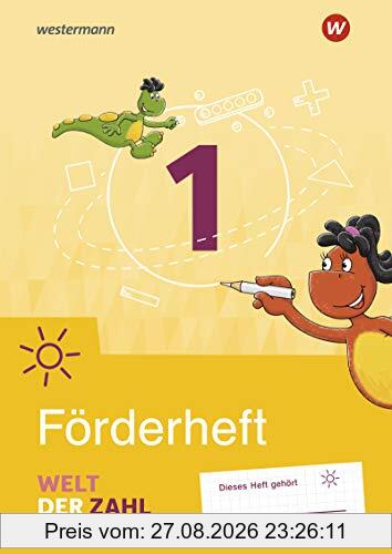 Welt der Zahl - Allgemeine Ausgabe 2021: Förderarbeitsheft 1