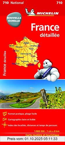 Carte France détaillée : 1/800 000 Michelin