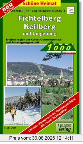 Doktor Barthel Wander- und Radwanderkarten, Wanderkarte und Radwanderkarte 'Die 1000er im Erzgebirge'