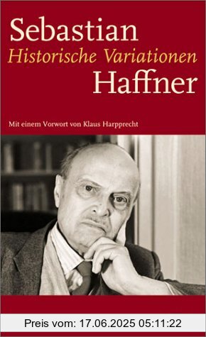 Binding : Gebundene Ausgabe, Label : Deutsche Verlags-Anstalt DVA, Publisher : Deutsche Verlags-Anstalt DVA, NumberOfItems : 1, medium : Gebundene Ausgabe, publicationDate : 2001-01-01, authors : Sebastian Haffner, languages : german, ISBN : 3421055033