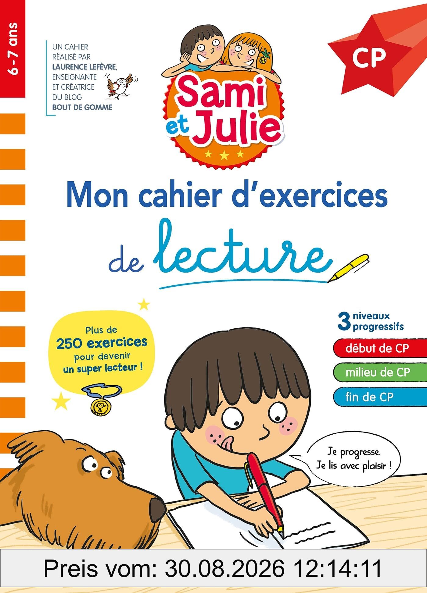 Mon cahier d'exercices de lecture CP, 6-7 ans