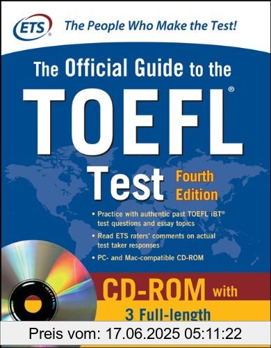 Binding : Taschenbuch, Edition : 4. Auflage., Label : Mcgraw-Hill Professional, Publisher : Mcgraw-Hill Professional, NumberOfItems : 1, medium : Taschenbuch, numberOfPages : 653, publicationDate : 2012-09-01, authors : Educational Testing Service, languages : english, ISBN : 0071766588