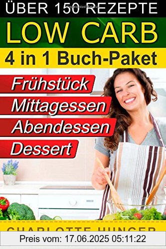 Binding : Taschenbuch, Edition : 2 (+ Naehrwerte), Label : CreateSpace Independent Publishing Platform, Publisher : CreateSpace Independent Publishing Platform, medium : Taschenbuch, numberOfPages : 208, publicationDate : 2014-05-21, releaseDate : 2014-05-21, authors : Charlotte Hunger, publishers : Rezepte ohne Kohlenhydrate, Low Carb, languages : german, ISBN : 1500686670