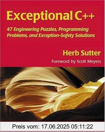 Binding : Taschenbuch, Label : Addison-Wesley Longman, Amsterdam, Publisher : Addison-Wesley Longman, Amsterdam, NumberOfItems : 1, medium : Taschenbuch, numberOfPages : 304, publicationDate : 1999-11-18, authors : Herb Sutter, languages : english, ISBN : 0201615622