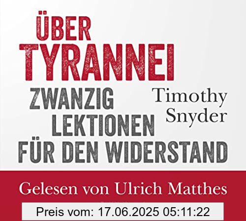 Binding : CD-ROM, Edition : 1, Label : C.H.Beck, Publisher : C.H.Beck, medium : CD-ROM, publicationDate : 2023-01-26, releaseDate : 2023-01-26, runningTime : 8340 seconds, authors : Timothy Snyder, ISBN : 3406800815