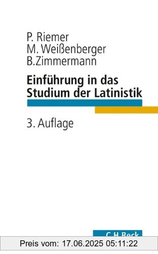 Binding : Taschenbuch, Edition : 3., überarbeitete und aktualisierte Auflage, Label : C.H.Beck, Publisher : C.H.Beck, medium : Taschenbuch, numberOfPages : 232, publicationDate : 2013-11-13, authors : Peter Riemer, Michael Weißenberger, Bernhard Zimmermann, languages : german, ISBN : 3406659500