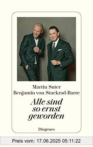 Brand : Diogenes Verlag AG, Binding : Gebundene Ausgabe, Edition : 2, Label : Diogenes, Publisher : Diogenes, medium : Gebundene Ausgabe, numberOfPages : 272, publicationDate : 2020-12-09, releaseDate : 2020-12-09, authors : Martin Suter, Stuckrad-Barre, Benjamin von, ISBN : 325707154X