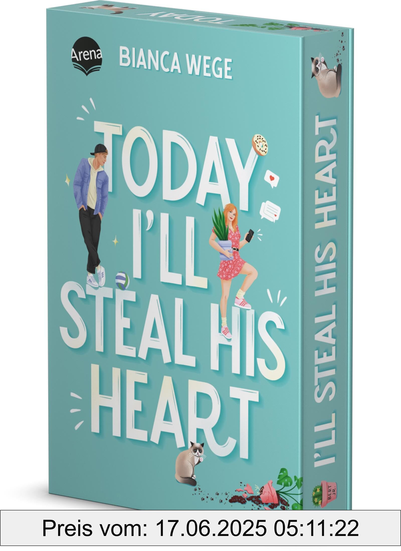 Binding : paperback, Label : Today I’ll Steal His Heart (2) : Humorvolle Fake-Dating-Romance. SPIEGEL-Bestseller (Die Today-Reihe 2). Mit Farbschnitt. Exklusiv nur in der 1. Auflage : Charakterkarte, medium : paperback, numberOfPages : 416, publicationDate : 2024-10-11, languages : german, ISBN : 3401607057