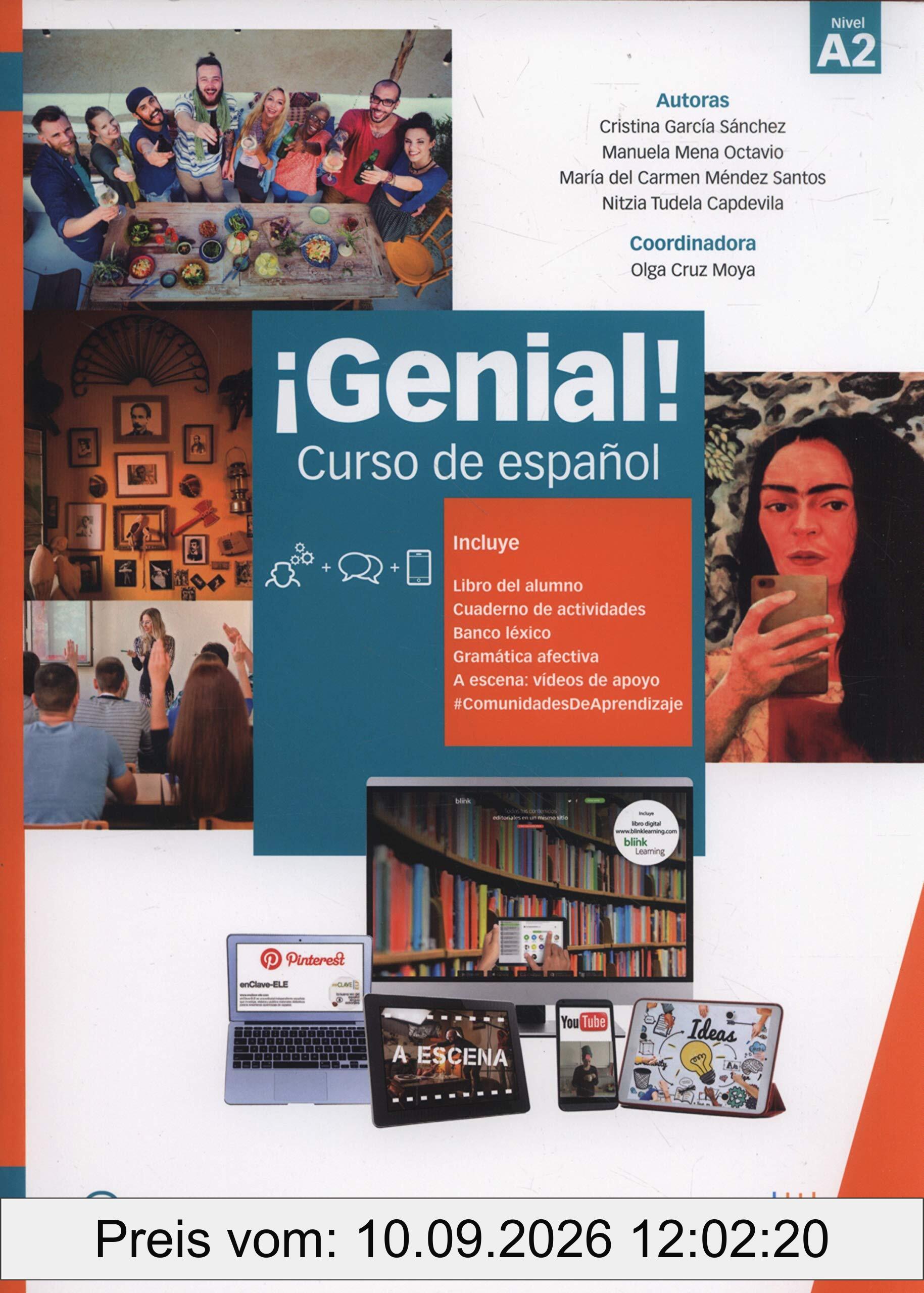 Genial! A2 Curso de espanol: Libro del alumno y Cuaderno de actividades 2 (A2) + audio descargabl