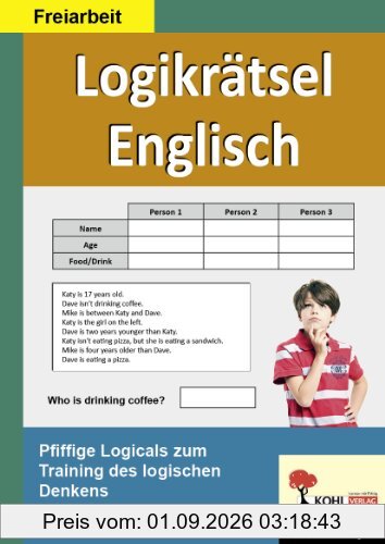 Logikrätsel Englisch Pfiffige Logicals zum Training des logischen Denkens