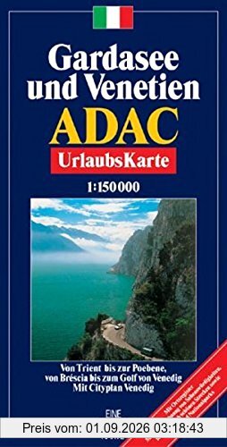 ADAC Karte Gardasee, Venetien und Friaul 1:200.000 mit Ortsregister