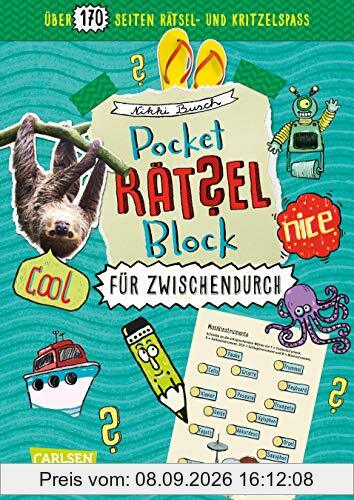 Pocket-Rätsel-Block: Für zwischendurch: 100% Rätselspaß für deine Tasche