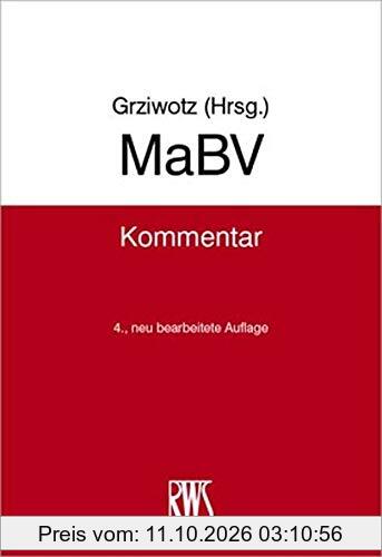 MaBV: Makler- und Bauträgerverordnung (RWS-Kommentar)