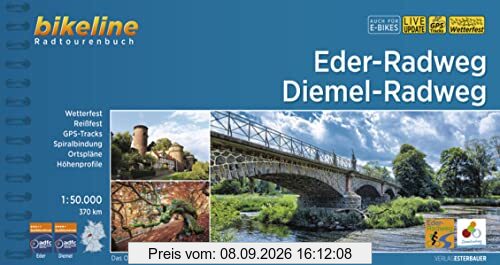 Eder-Radweg • Diemel-Radweg: 1:50.000, 370 km (Bikeline Radtourenbücher)