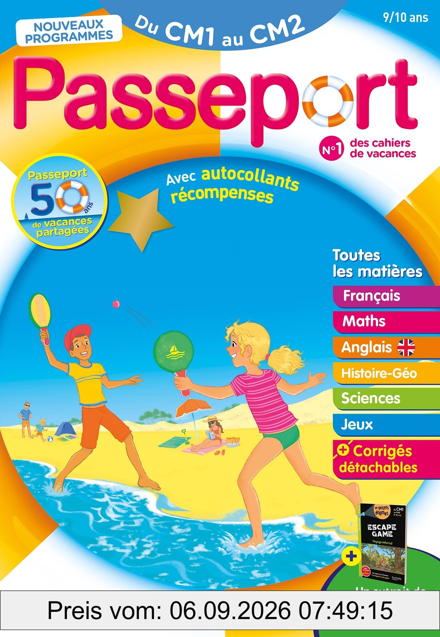 Passeport du CM1 au CM2, 9-10 ans : nouveaux programmes