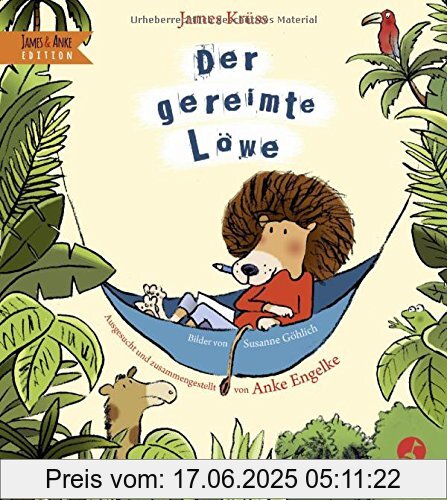 Binding : Gebundene Ausgabe, Edition : 1. Aufl. 2015, Label : Bastei Lübbe (Boje), Publisher : Bastei Lübbe (Boje), medium : Gebundene Ausgabe, numberOfPages : 32, publicationDate : 2015-09-10, authors : James Krüss, publishers : Anke Engelke, languages : german, ISBN : 3414824248