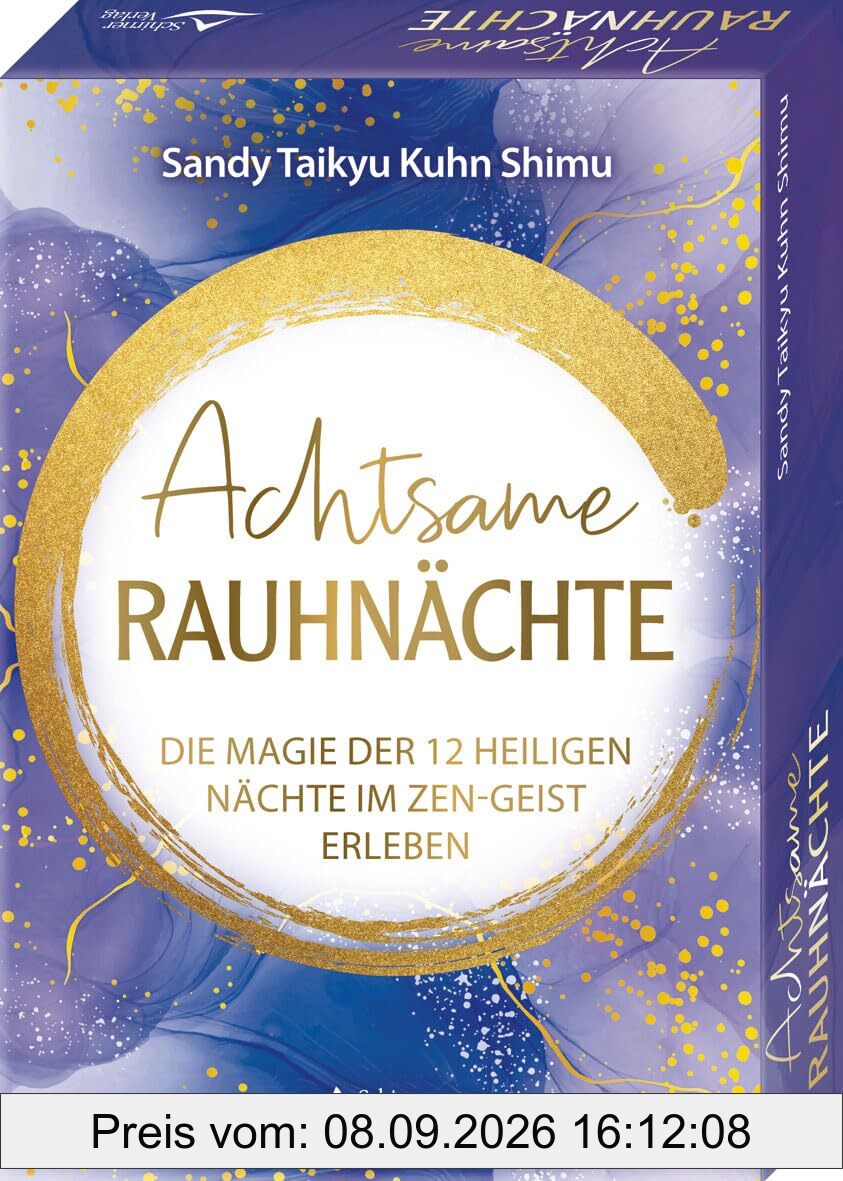 Achtsame Rauhnächte - Die Magie der 12 Heiligen Nächte im Zen-Geist erleben: - Set mit Anleitung und 40 Karten