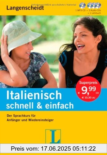 Binding : Sondereinband, Label : Langenscheidt, Publisher : Langenscheidt, medium : Broschiert, numberOfPages : 144, publicationDate : 2011-02-03, releaseDate : 2011-02-03, languages : italian, german, ISBN : 3468274920