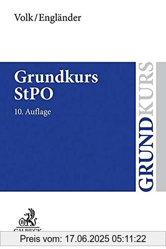 Binding : Taschenbuch, Edition : 10., neu bearbeitete, Label : C.H.Beck, Publisher : C.H.Beck, medium : Taschenbuch, numberOfPages : 442, publicationDate : 2021-10-03, authors : Klaus Volk, Armin Engländer, ISBN : 3406772994