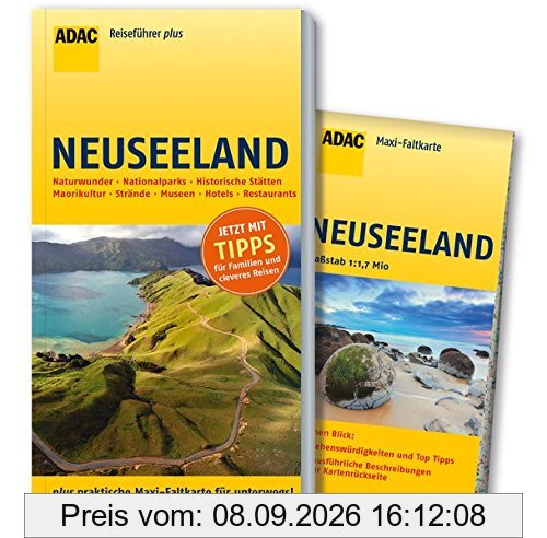 ADAC Reiseführer plus Neuseeland: mit Maxi-Faltkarte zum Herausnehmen