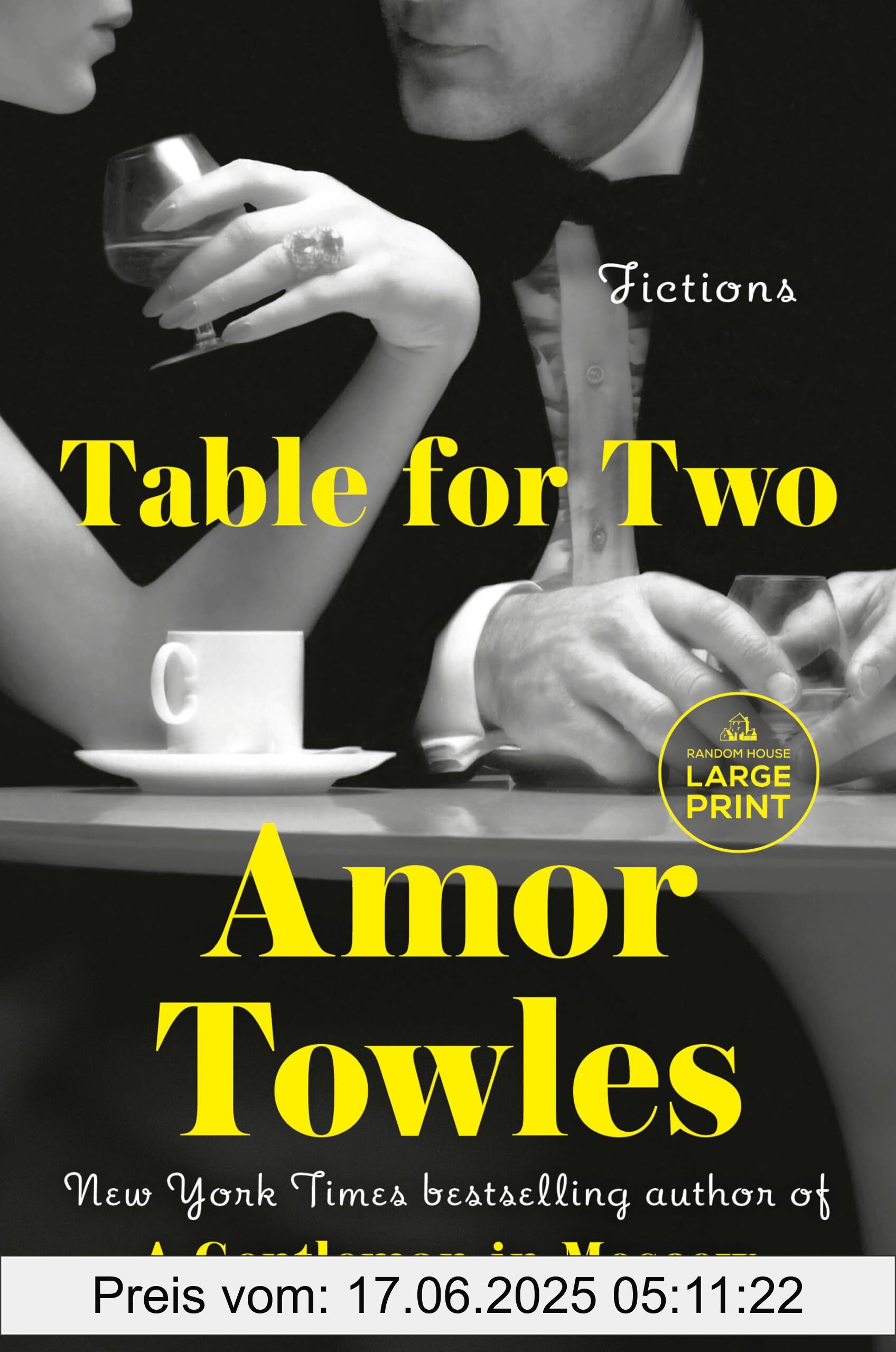 Brand : Random House Books for Young Readers, Binding : paperback, Edition : Large type / Large print, Label : Table for Two : Fictions, Format : large_print, medium : paperback, numberOfPages : 640, publicationDate : 2024-04-02, releaseDate : 2024-04-02, languages : english, ISBN : 0593863747