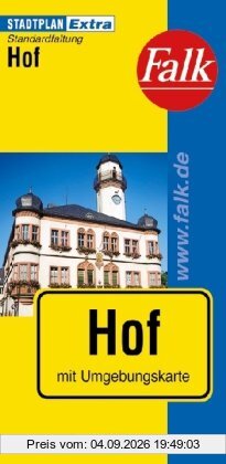 Falk Stadtplan Extra Standardfaltung Hof