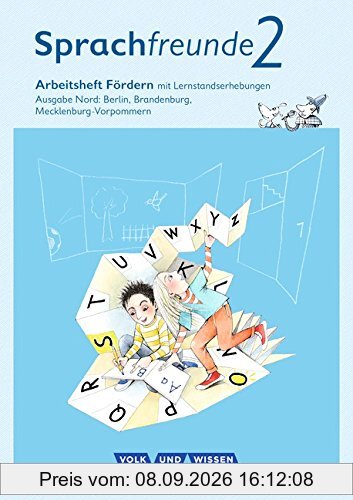 Sprachfreunde - Ausgabe Nord - Neubearbeitung 2015: 2. Schuljahr - Fördern: Arbeitsheft Inklusion