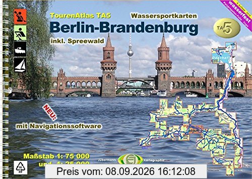 TourenAtlas Wasserwandern / TourenAtlas Berlin-Brandenburg: inkl. Spreewald