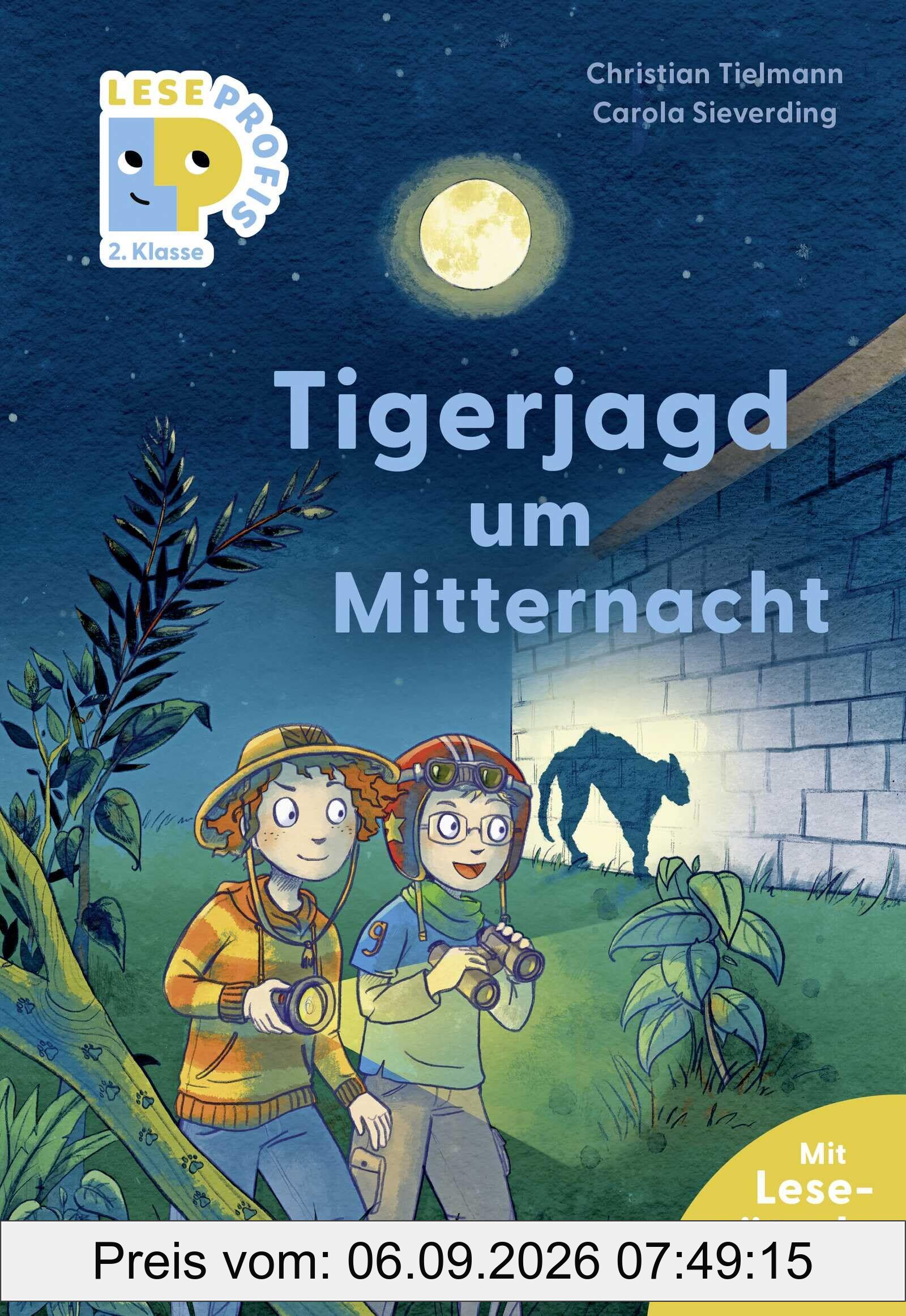 Leseprofis – Tigerjagd um Mitternacht, 2. Klasse: Kinderbuch zum Lesenlernen ab 7 Jahren (Lesen lernen 2. Klasse, Band 3)